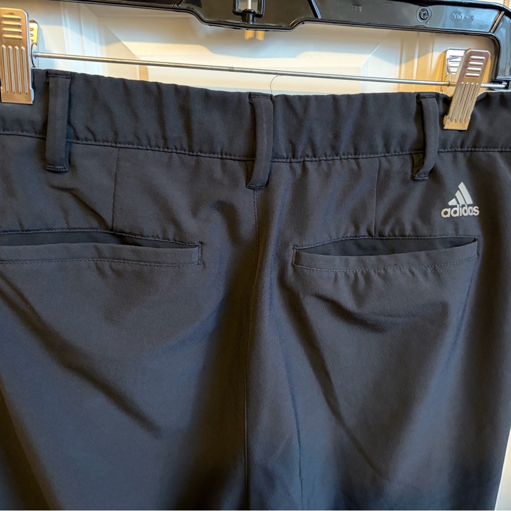 Adidas Pants Mens 30x33 Black Golf Performance Stretch Tapered Lightweight